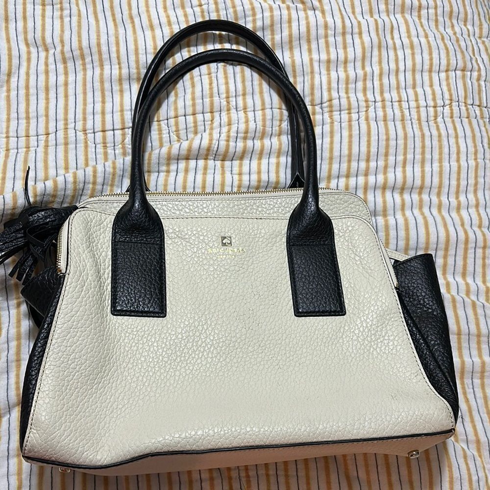 Kate Spade Black and Cream Women's Bag
